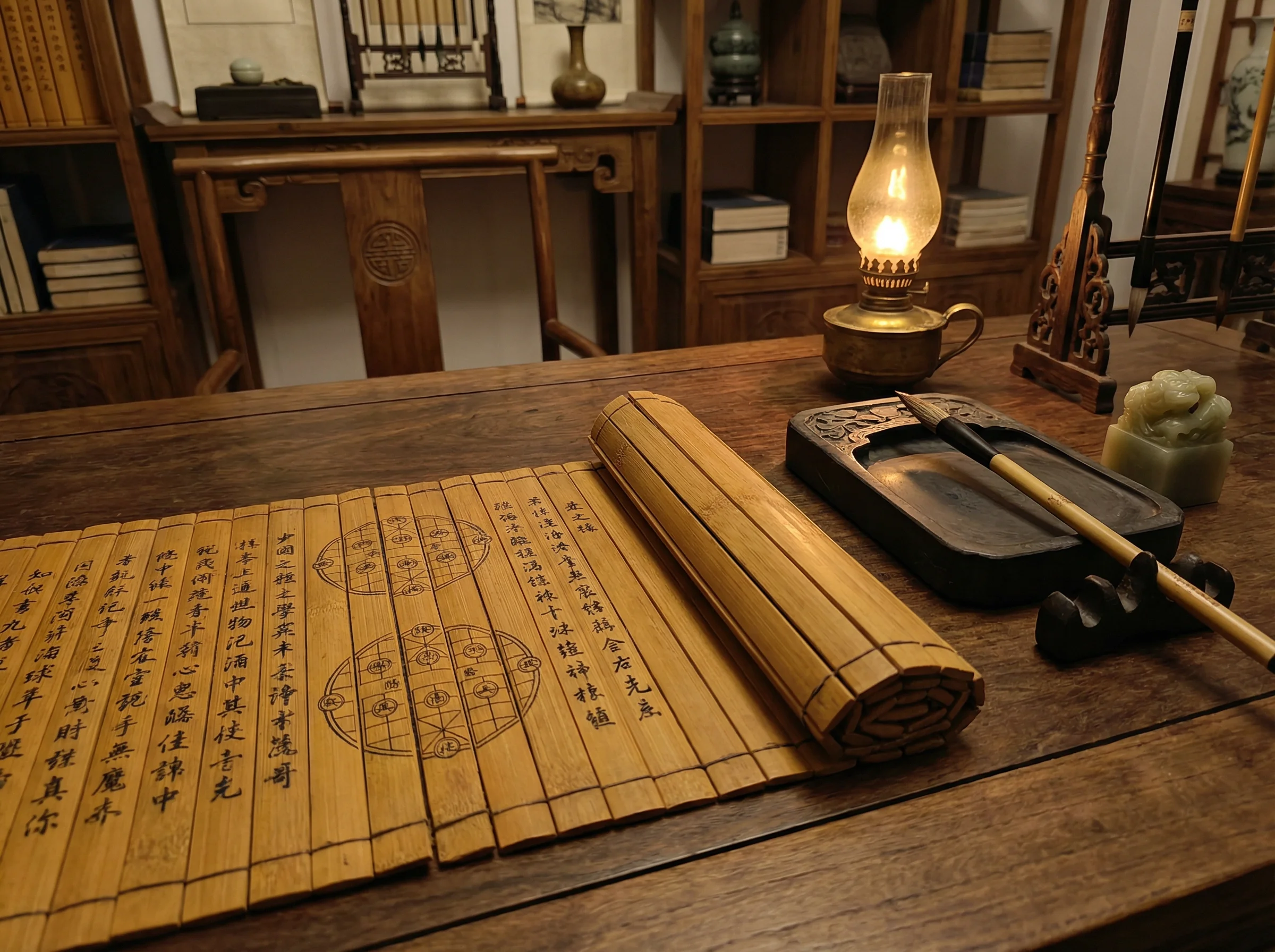 古代棋谱卷轴 - 四方棋牌新wangzhi官网